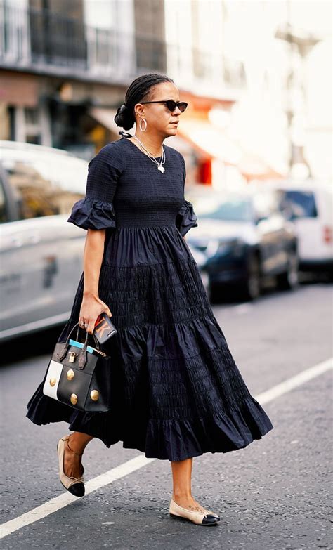 chanel ballerina street style|chanel ballet flats dress.